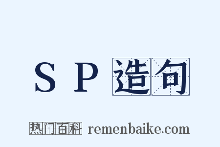 SP造句是什么意思的图片